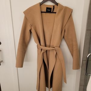 Theory robe wool cashmere coat